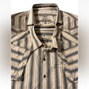 Kuhl Men’s Suncel Short Sleeve Button Down Shirts Bundle Of 2 Size Medium EUC